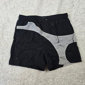 Heliot Emil Black Tech Swim Trunk Gym Shorts Small 4inch Inseam Designer USA Y2K